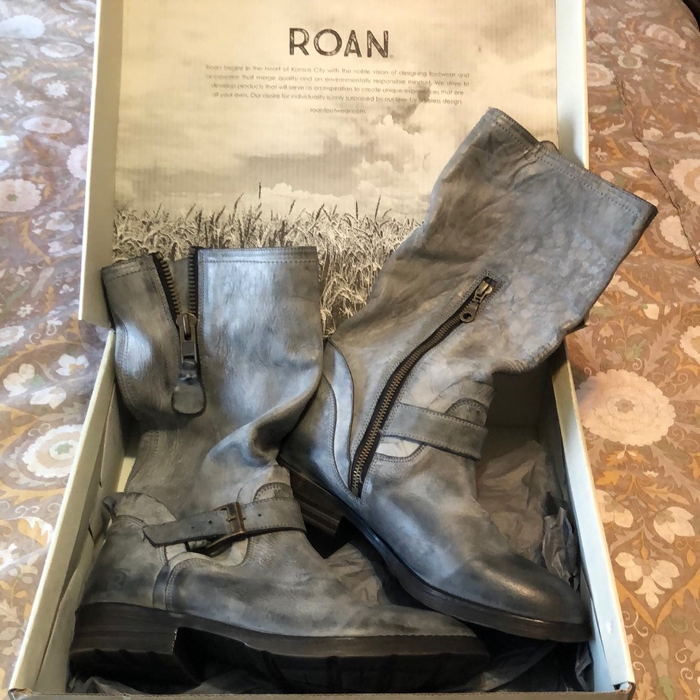Leather boots